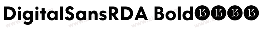 DigitalSansRDA Bold字体转换